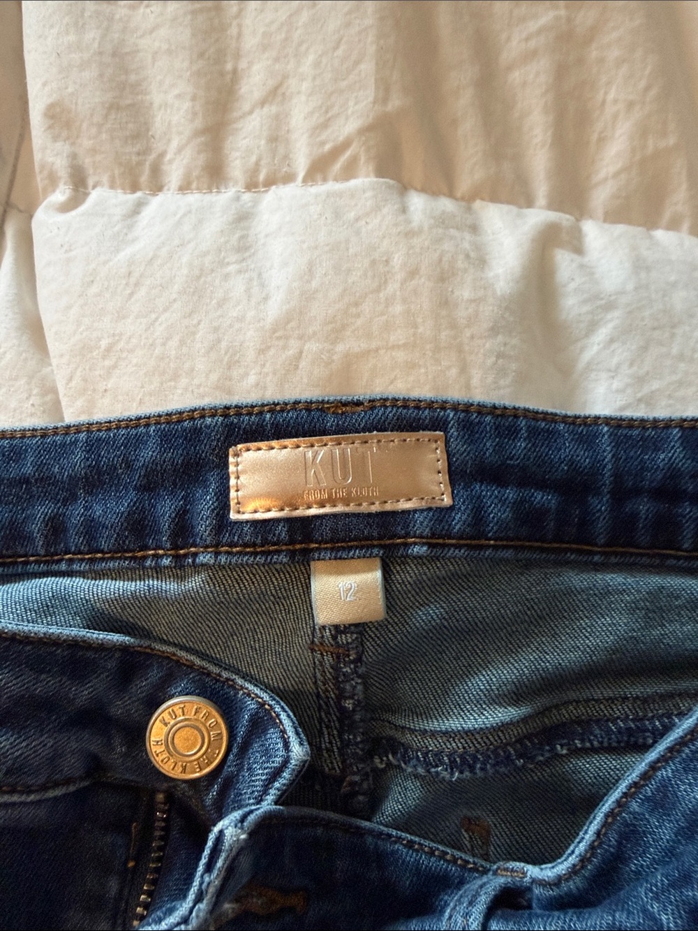 Kut from the Kloth Deep Indigo Flare Jeans - Picture 2 of 3